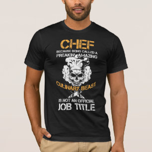 T-shirt Cuisine du chef cuisinier gastronomique Bête Amus