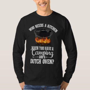 T-shirt Cuisine Extérieur Cuisine de camping au feu de cam