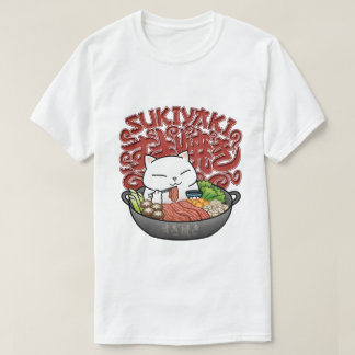 T-shirt Cuisine japonaise Sukiyaki Chat