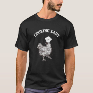 T-shirt Cuisine Lady Chicken Lover Cadeaux Funny Farmer