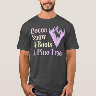 T-shirt Cuisine Pastel Aesthétique hiver Boots de cacao Ne