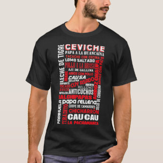 T-shirt Cuisine péruvienne Pérou Chef gourmet Gastronomie