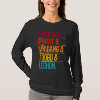 T-shirt Cuisine philippine Foodie Amateur de nourriture