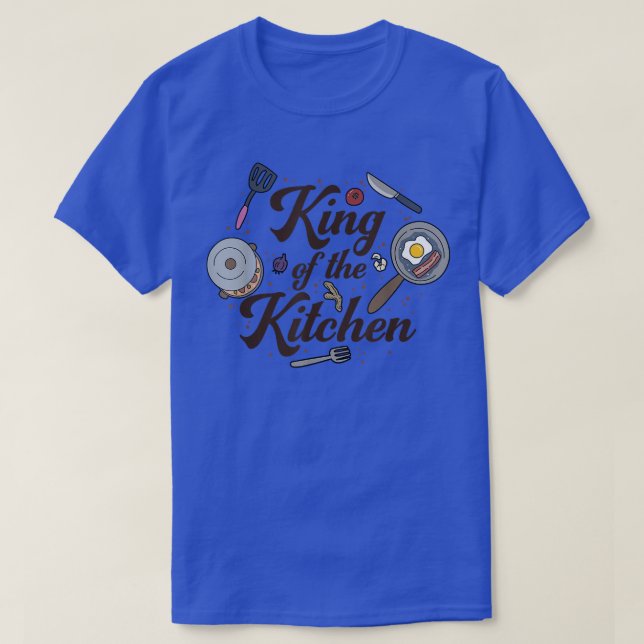 T-shirt Cuisine, Roi De La Cuisine, Hommes, Drôle, Culinai (Design devant)
