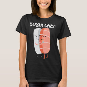 T-shirt Cuisine Sushi Pour Hommes Femmes Cuisine Japonaise