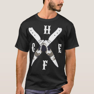 T-shirt Cuisinier Chef Drôle Cuisine Couteaux D'Amoureux