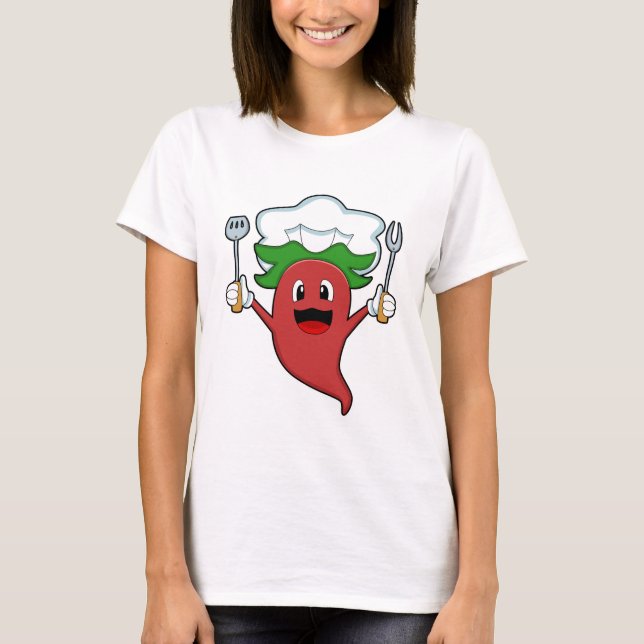 T-shirt Cuisinier de poivre Vegan (Devant)