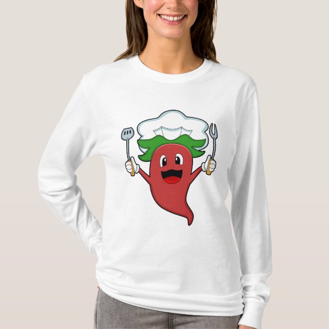 T-shirt Cuisinier de poivre Vegan (Devant)