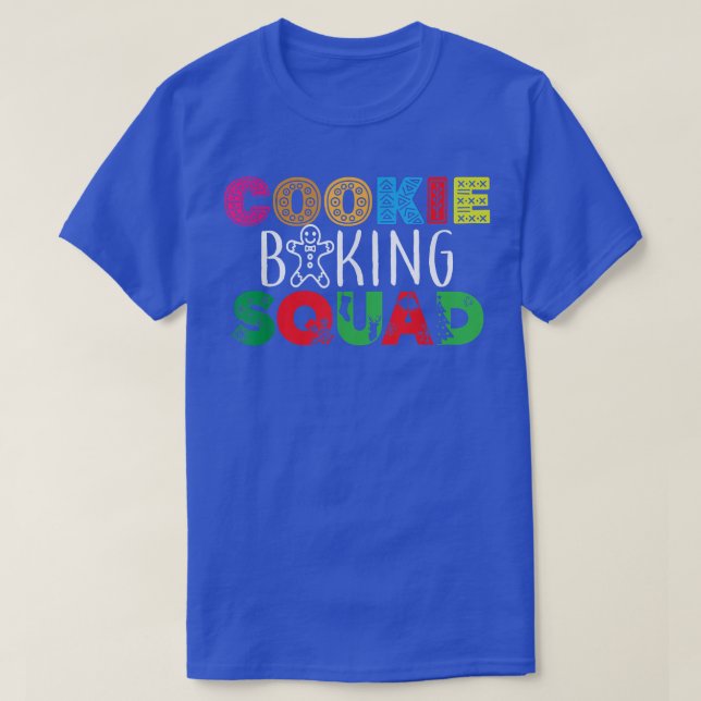 T-shirt Cuisinière de biscuits de Noël biscuits de cuisine (Design devant)