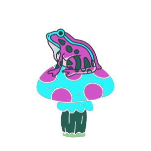 T-shirt Cuisse de grenouille funky et tabouret de crapaud
