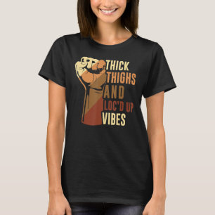 T-shirt Cuisse Épaisse À La Main Et Vibes Loc'D Up Histoir
