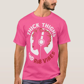 T-shirt Cuisse Épaisse Et Vibes Rb Bold Afro Music Lover D