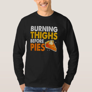 T-shirt Cuisses qui brûlent avant les tartes Pumpkin Pi de