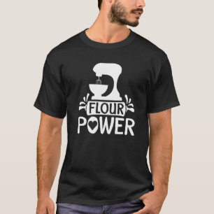 T-shirt Cuisson à boulon à pain d'alimentation à la farine