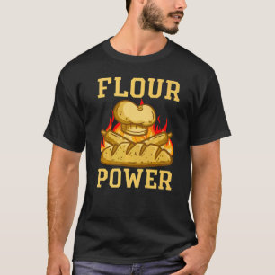 T-shirt Cuisson à pain d'alimentation à la farine