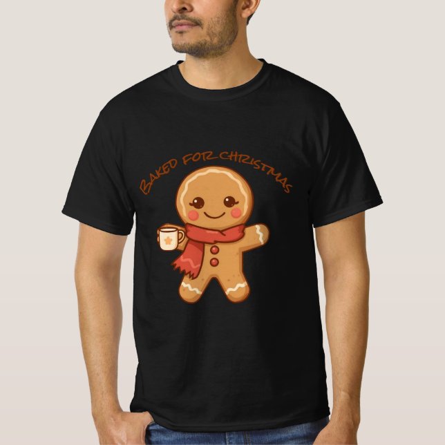 T-shirt Cuits pour Noël – Dessin de biscuits de fête (Devant)