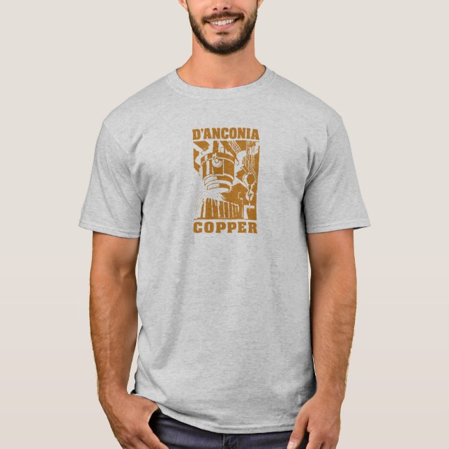T-shirt cuivre de d'Anconia/logo de cuivre (Devant)
