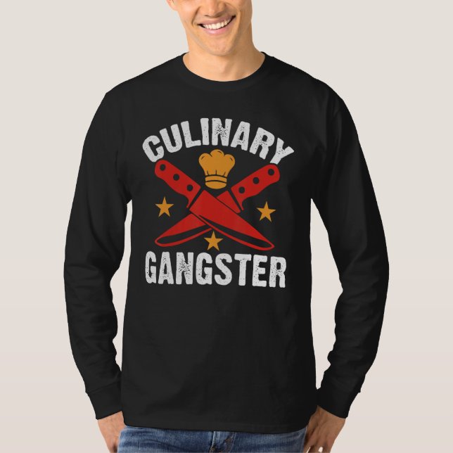 T-shirt Culinary Gangster Chefs Cooking (Devant)