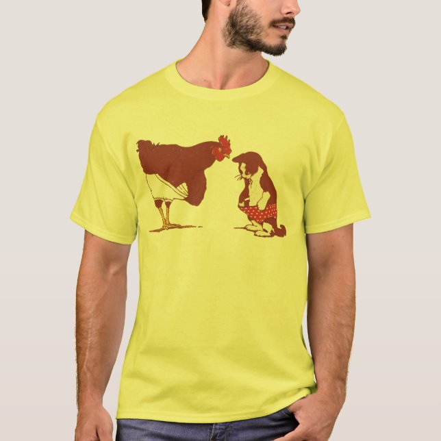 T-shirt Culottes de poulet et de chat (Devant)