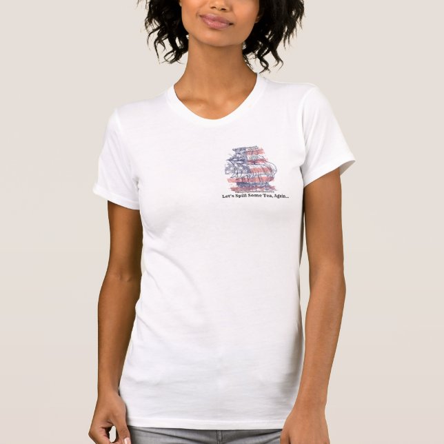 T-shirt Culpepper Inn Déverse un peu de thé Patriot Amériq (Devant)