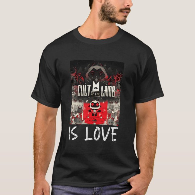 T-shirt Cult Of The Lamb Is Love (Devant)