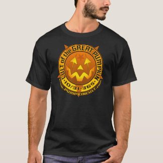 T-shirt Culte de la grande chemise de logo de citrouille