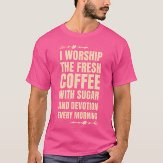 T-shirt Culte du café le matin ami