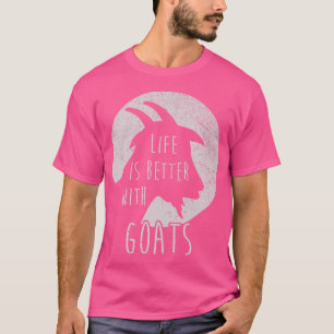 T-shirt Cultivateur de chèvres Agricole Animaux Chèvres Wh