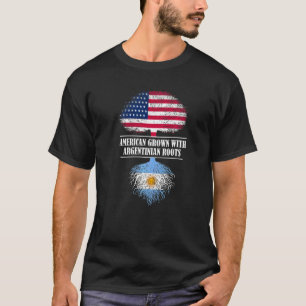 T-shirt Cultivé en Amérique avec des racines argentines Ar