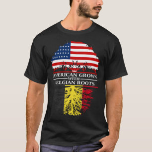 T-shirt Cultivé en Amérique avec des racines belges Belgi