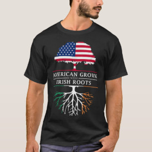 T-shirt Cultivé en Amérique avec des racines irlandaises -