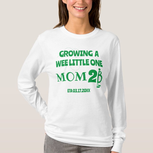 T-shirt CULTIVER UN PETIT UN Jour de la Saint Patrick Mama (Devant)