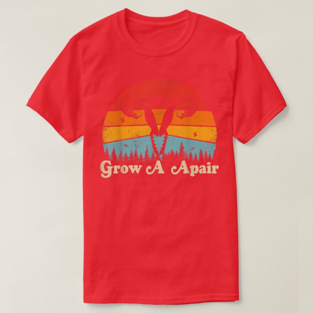 T-shirt Cultiver Une Paire Uterus Pro Choice Feminist Feme (Design devant)