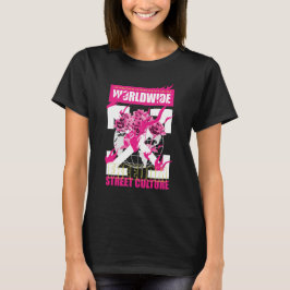 T-shirt culture de rue à l'échelle mondiale LIBERT