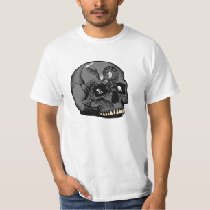 T-shirt Culture de rue rebelle crâne