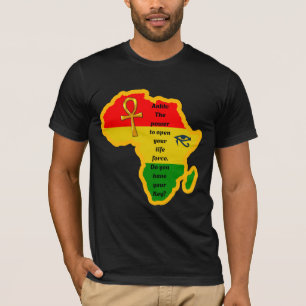 T-shirt Culture/Histoire/Ankh/Africain/T-Shirt Noir
