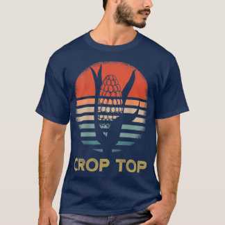 T-shirt Culturer Top Fermier Rétro Sunset Corn