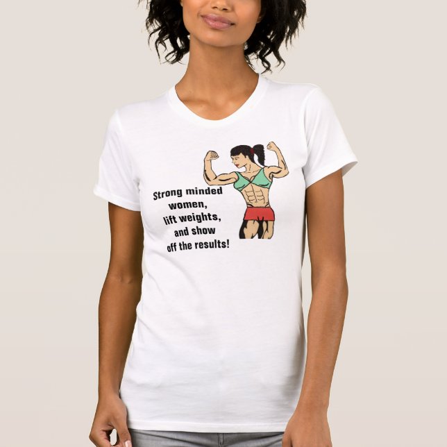T-shirt culturiste de femme (Devant)