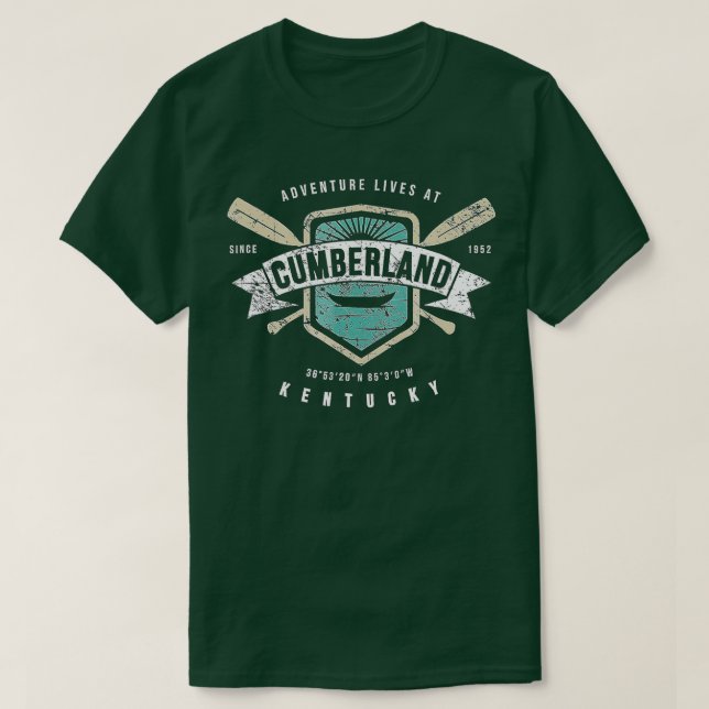 T-shirt Cumberland Lake Kentucky Pêche Camping de bateau (Design devant)
