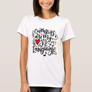 T-shirt Cumbias sont My Love Language, Spanglish