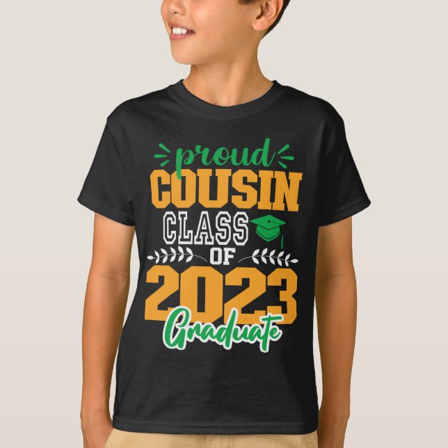 T-shirt CUOSIN fière d'une classe de SCRIPT MODERNE 2023 (Devant)