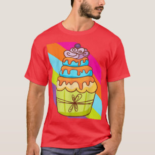 T-shirt Cupcake Bake Bakery Baker Gâteau Alimentation déli