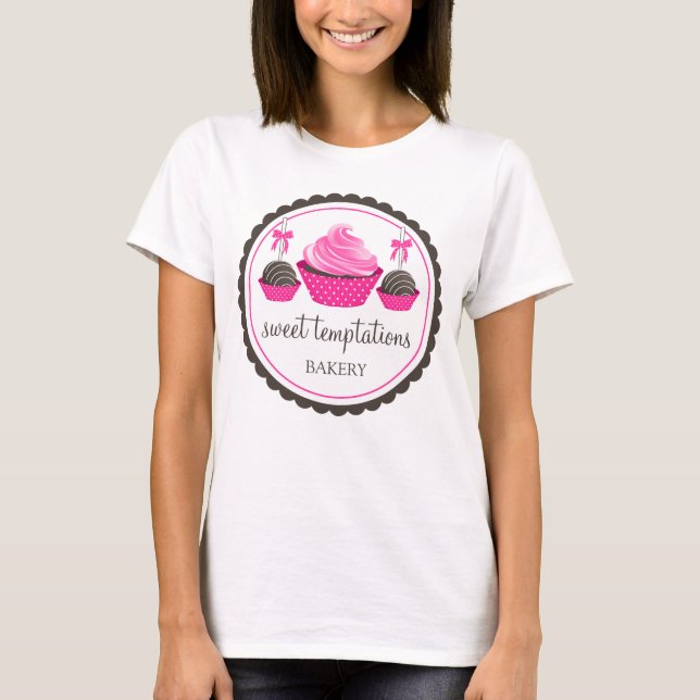 T-shirt Cupcake et pâtisseries (Devant)