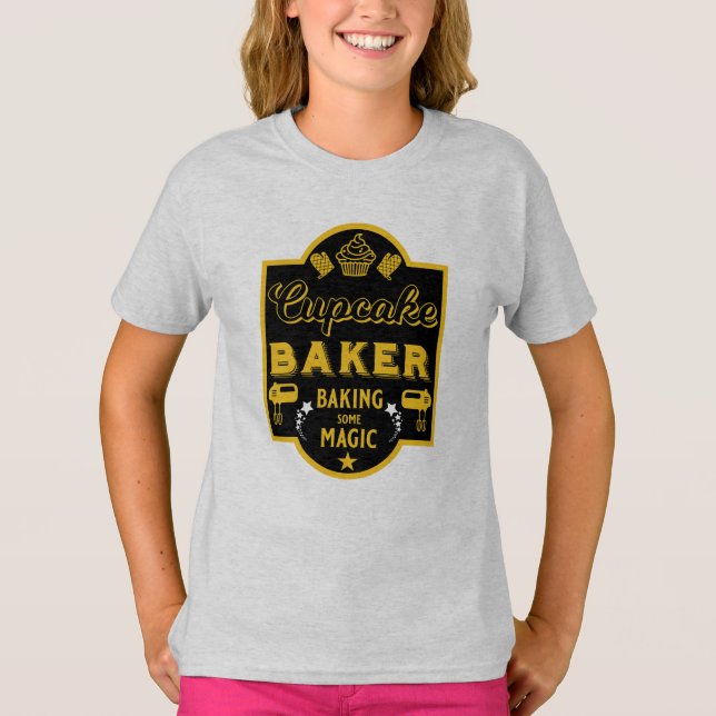 T-shirt Cupcake Master Baker (Devant)