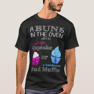 T-shirt Cupcake Ou Stud Muffin Genre Révéler Garçon Ou 