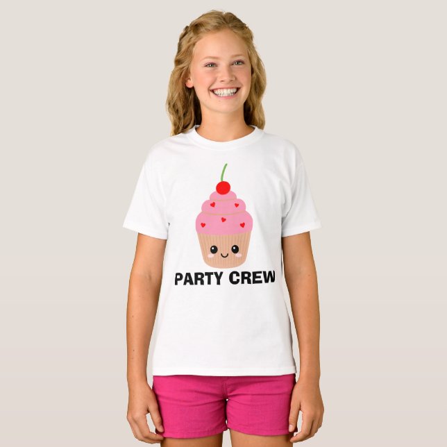 T-shirt Cupcake pour les enfants de l'équipe d'ann (Devant entier)
