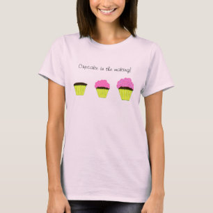T-shirt Cupcake rose en devenir