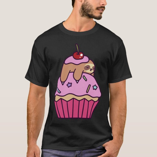 T-shirt Cupcake Sloth (Devant)