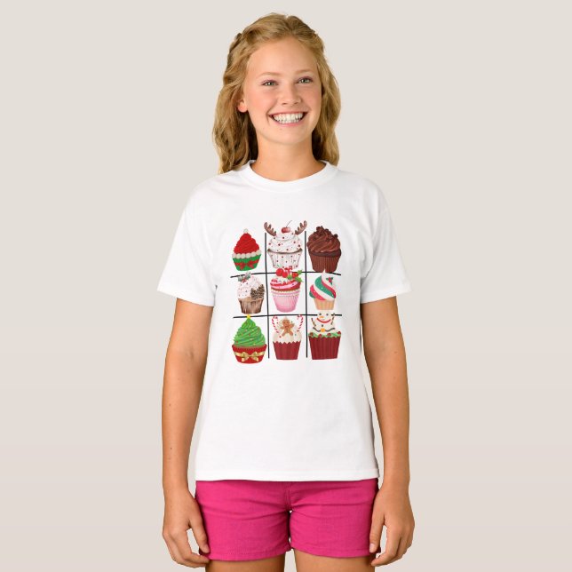 T-shirt Cupcake tic tac orteil (Devant entier)
