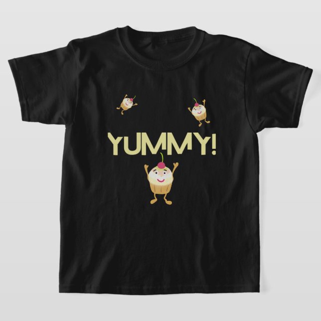T-shirt cupcakes amusants (Poser)